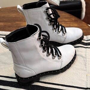 Sorel Black and White Boots